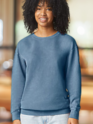 Blank. Sweatshirt. COMFORT COLORS Lightweight Adult Ringspun Crewneck Sweatshirt.