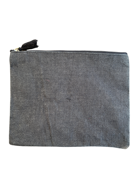 Clutch, Small Hand Bag. Faded Colors, Jute. - touchofsouth