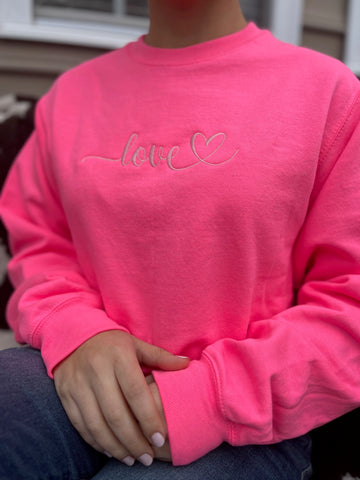 Love.. Crewneck, Sweatshirt.
