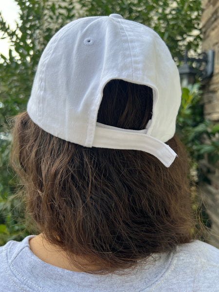 Teacher's Hat. Custom embroidered baseball hat. White. Wilcro. Teachers Gift. Back to school. - touchofsouth
