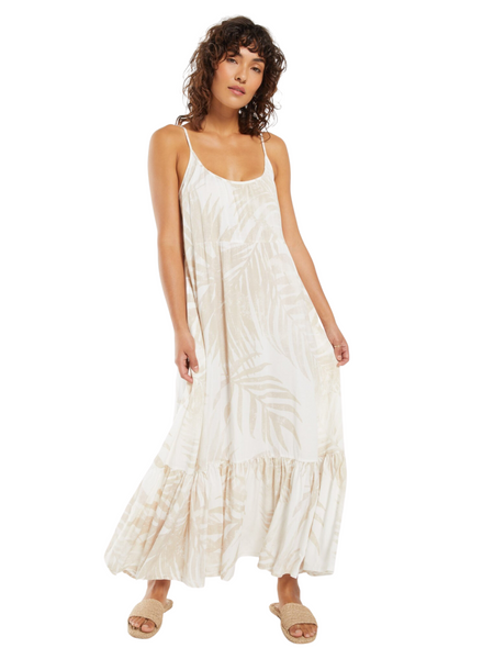 LIDO PALM DRESS White by Z Supply - touchofsouth