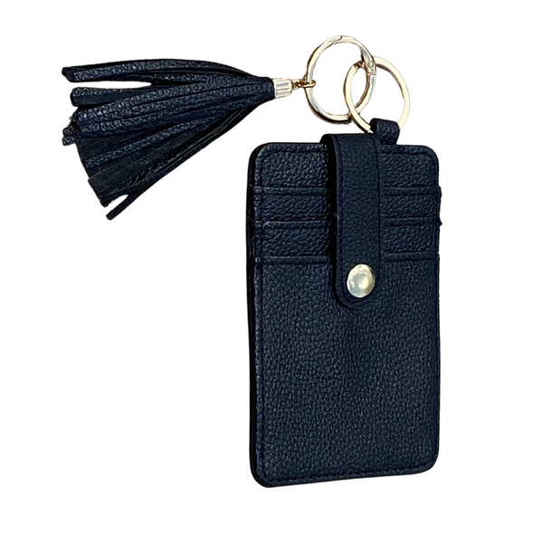 black Card Holder/ID Wallet Key Chain
