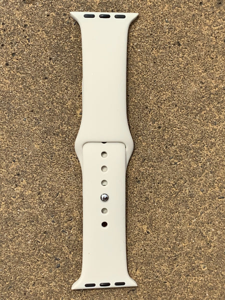 Soft Silicone Apple Watch Bands 38mm/40mm,  42mm/44mm, Solid Colors. Small, M/L Size. - touchofsouth