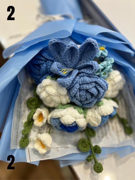 Crochet Flower Bouquet - Large Mix