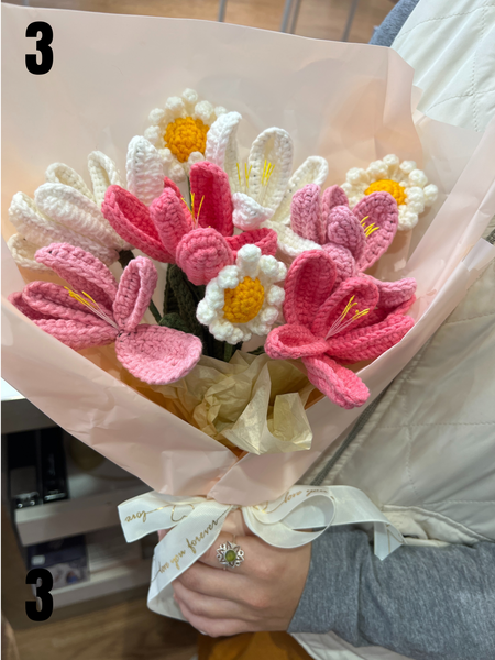 Crochet Flower Bouquet - Large Mix