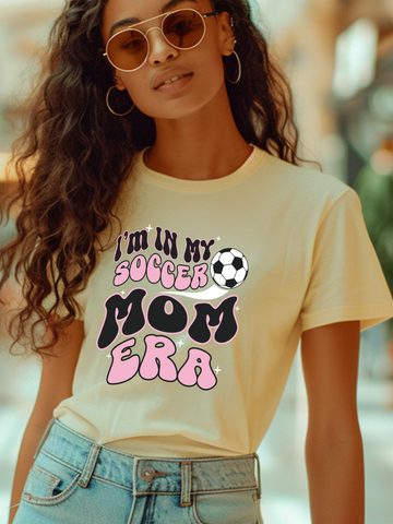 In My Soccer Mom Era. Print in Pink. Best Gift for Mom.
