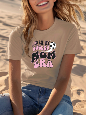 In My Soccer Mom Era. Print in Pink. Best Gift for Mom.