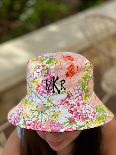 Floral Print Bucket Hat - touchofsouth