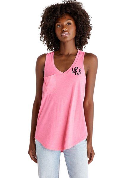The Pocket Racer Tank, Color - Flamingo by Z Supply - touchofsouth