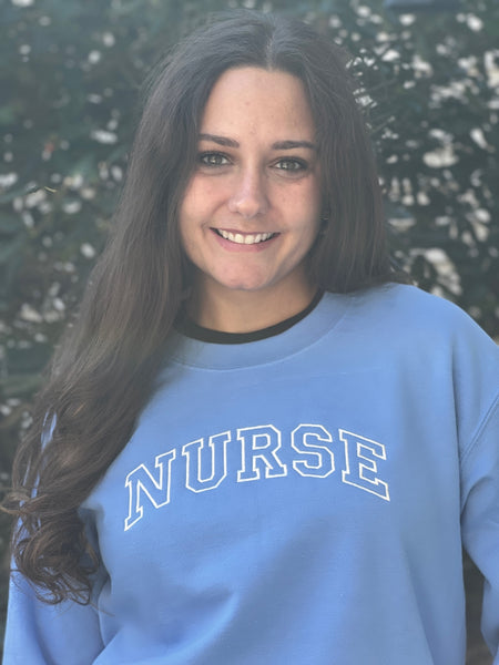NEW! NURSE.. Embroidered  Sweatshirt by Touch of South - touchofsouth