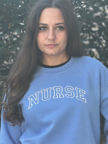 NEW! NURSE.. Embroidered  Sweatshirt by Touch of South - touchofsouth