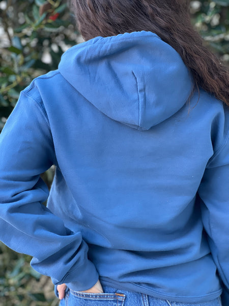 Blessed..a Mess. Hoodie, Stone Blue by Touch of South - touchofsouth