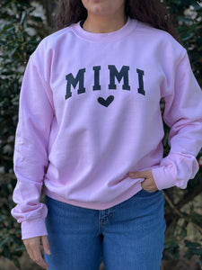 NEW! MIMI. Print in Black on Crew Neck Sweatshirt by Touch of South. - touchofsouth