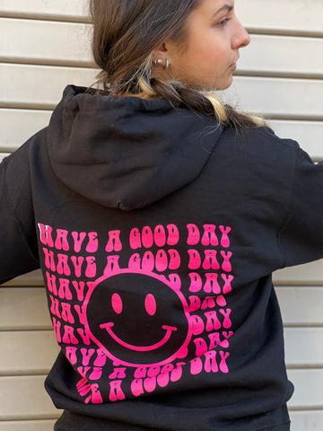 NEW! Have a Good Day..with Smiley Face. Oversize Hoodie by Touch of South - touchofsouth
