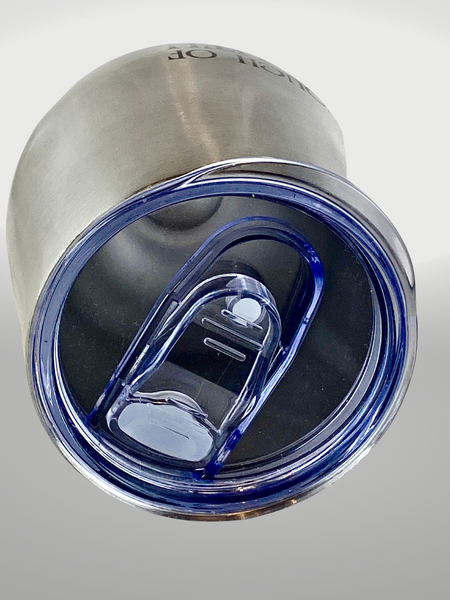 Stainless Steel Wine Cup with Lid. Gold/White/Silver/Blue. - touchofsouth