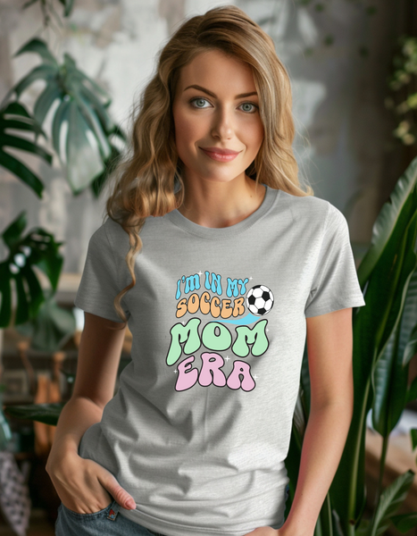 I'm in My Soccer MOM Era....  Print on Gildan. Best gift for MOM.