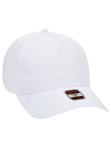 CAP 5 Panel Low Profile Baseball Cap/Hat. Cotton Twill 100% Cotton - Structured Firm Front Panel Low-Fitting