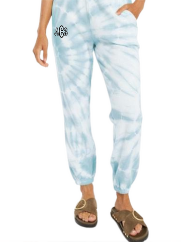 Emery Spiral Tie-Dye Jogger Blue Agave by Z Supply - touchofsouth