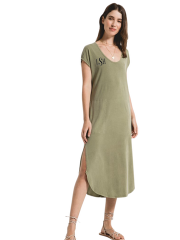 The Leira Midi Dress- Light Sage by Z Supply - touchofsouth