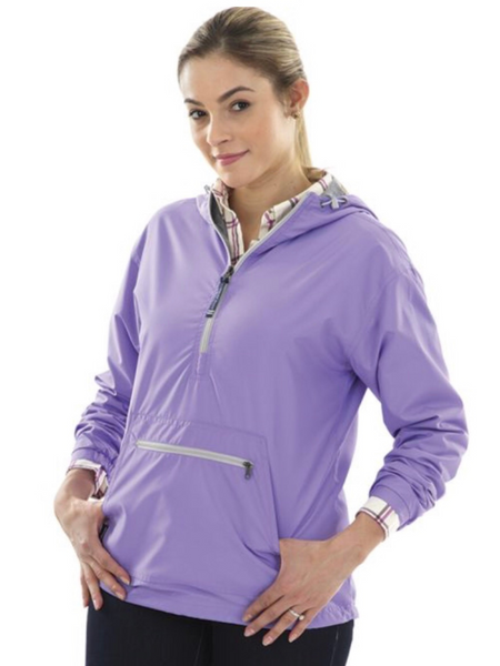 Charles River. WOMEN'S CHATHAM ANORAK SOLID. Lilac. - touchofsouth