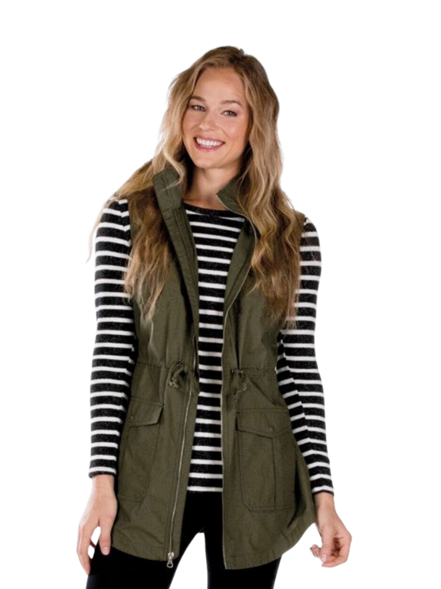 Charles River. WOMEN'S BRISTOL UTILITY VEST. Olive. - touchofsouth