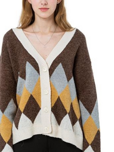 Aztec Knit Cardigan by Touch of South - touchofsouth