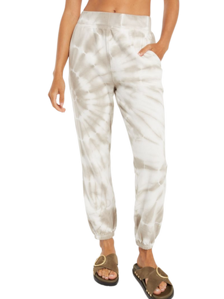 Emery Spiral Tie-Dye Jogger Taupe by Z Supply - touchofsouth