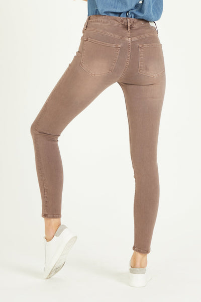 skinny high rise ankle jeans