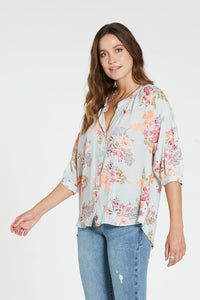 AUDREY IN SPRING IN BLOOM PRINT Blouse by Dear John - touchofsouth