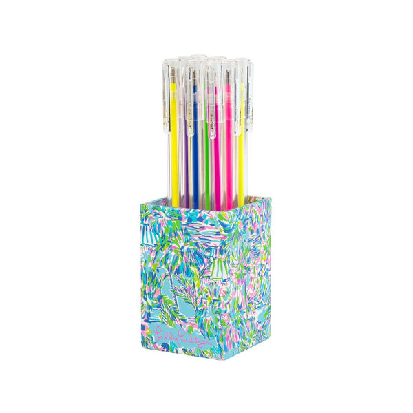lilly pulitzer gel pen set, cabana cocktail - touchofsouth