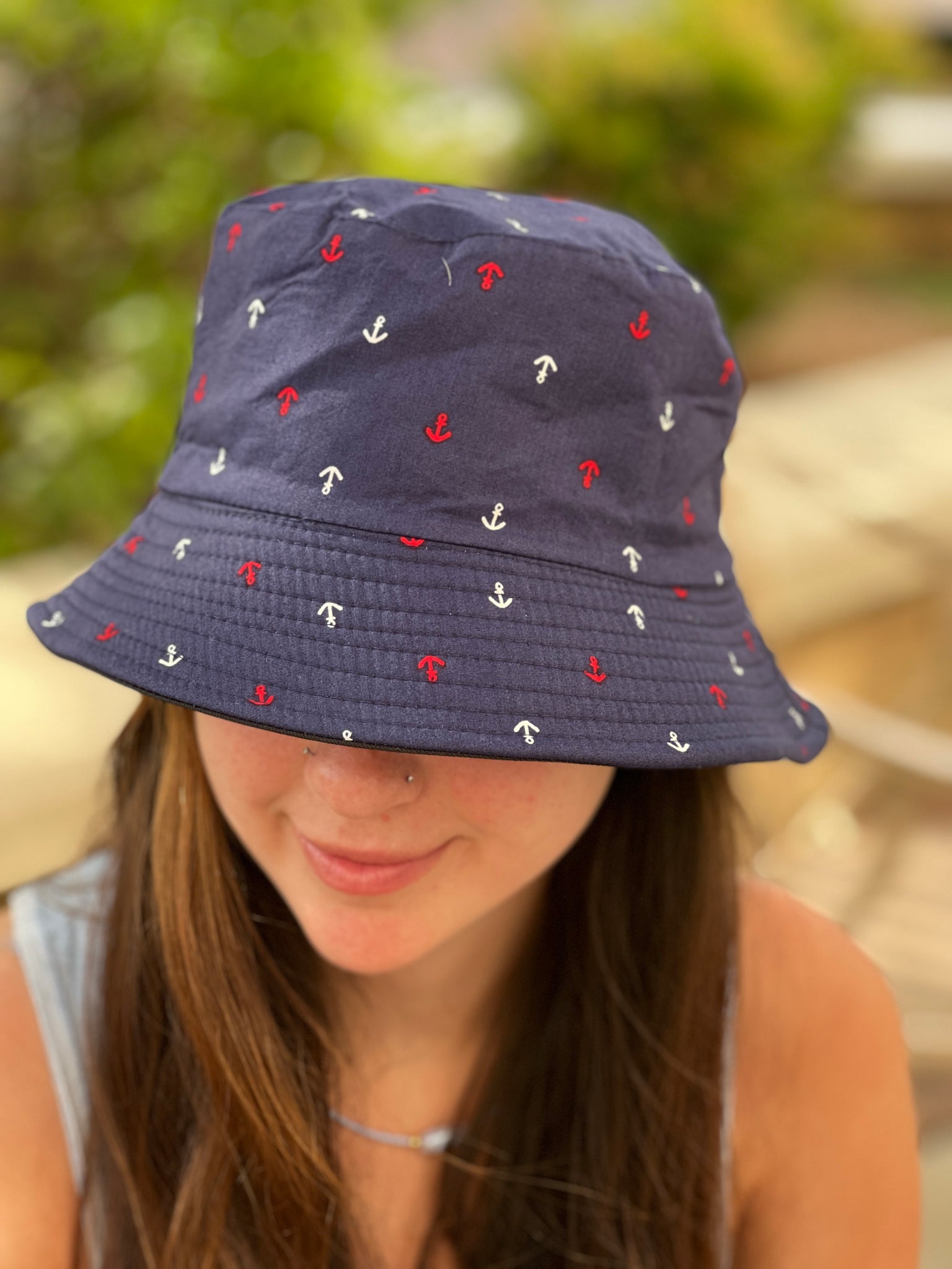 Nautical Print Bucket Hats - touchofsouth