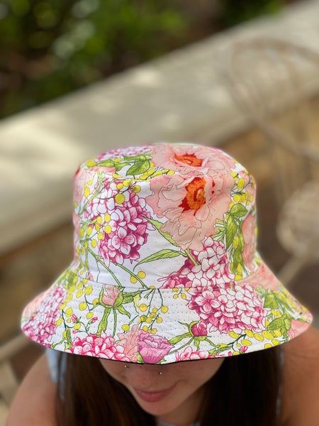 Floral Print Bucket Hat - touchofsouth