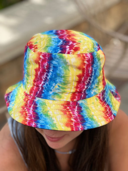 Tie-Dye Reversible Bucket Hats - touchofsouth