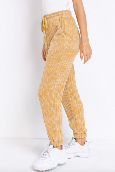 Camel. ELASTIC WAIST JOGGER by Le Lis. - touchofsouth