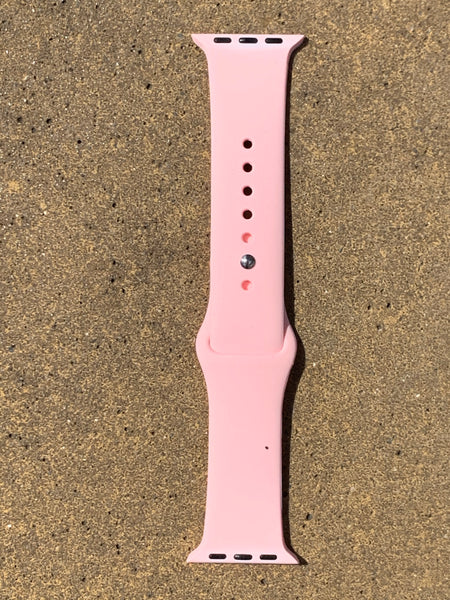 Soft Silicone Apple Watch Bands 38mm/40mm,  42mm/44mm, Solid Colors. Small, M/L Size. - touchofsouth