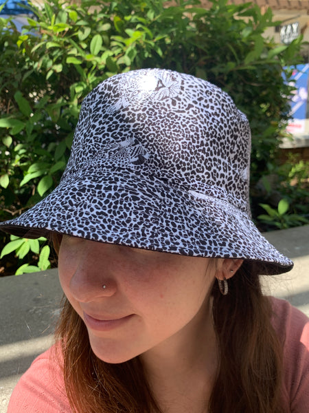 leopard Animal Print Reversible Bucket Hats
