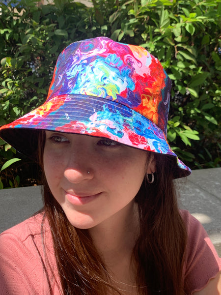 Tie-Dye Reversible Bucket Hats - touchofsouth